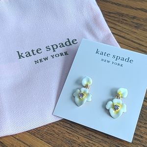 Kate Spade Precious Pansy stud earrings